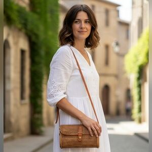 Wicker Boho Crossbody Bag